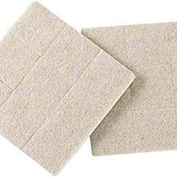 VOLO Silicone Self Adhesive Square Felt Pads Non Skid Floor Protector Furniture Sofa Chair Balance Pad Noise Insulation Bumper- Beige-24