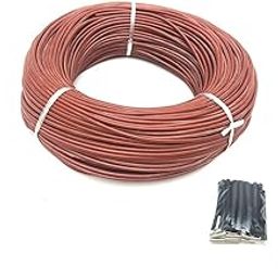Ubervia Infrared Heating Cable 100m 12k 33ohm/m Silicone Carbon Fiber Heating Wire for Hot Floor with Temperature Controller Thermostat-image-60