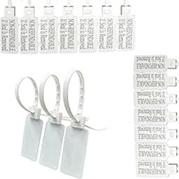 Teeth Grip Nylon Self Locking Cable Ties with Marking Tag, White, big Size (140mm,14 inch) - Strong Heavy Duty Zip Tag For E-Commerce (Pack Of 100)-13