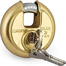 Europa Brass Disc Padlock (Metallic, P370BI)-18