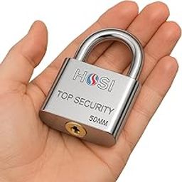 Eshcon Brass Cylinder Heavy Duty Top Security Padlock 50mm with 3 Keys[Imported Lock]-image-37