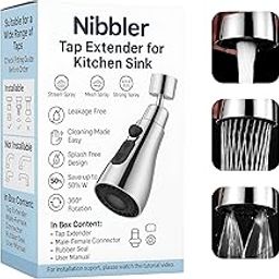 Nibbler ® Tap Extender for Kitchen Sink, Flexible Faucet with Tap Extension for Convenient Use Upgrade Your Kitchen Sink with Flexible Tap for Easy Access (Alpha 1)-16