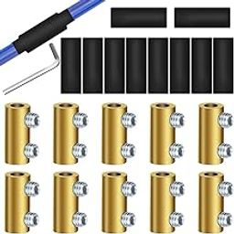 Serplex® 10Pcs Wire Connectors with 10Pcs Heat Shrink Tubes, Screws and Wrench 6 AWG Splicing Quick Wiring Terminal 80 Amp Circuit Connecto-13