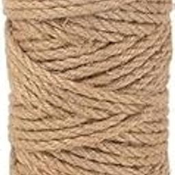 Natural Jute Rope, 5mm Thick x 150m Length, Heavy Duty Braided Twine for DIY, Crafts, Garden, Home Decor, Brown-image-45