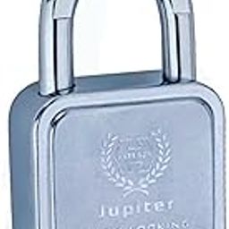 Harrison Padlocks/Square Padlock 65mm 12 Pin with 3 Computerised Keys JUPITER-0668 Pack of 1/ Mild Steel Material/Bright Chrome Plated Finish/Door Lock, Shutter Lock, Godown Lock, gate Lock-0