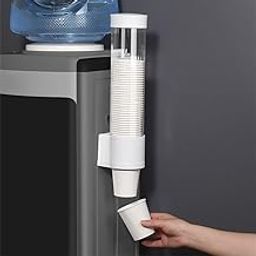 PERPART Paper Cup Dispenser Holder Wall Mounted Plastic Drinking Water Cup Dispenser Plastic Glass Holder-image-46