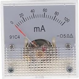 CALANDIS™ 2xDC Ammeter Analog Panel Meter Amp Meter Current Gauge Pointer Type 0-100mA | Meters Sensors & Probes | Measuring & Layout Tools | Tools-22