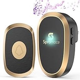 Spromoce Wireless Door Bell for Home, 1000Ft Long Range Calling Bell for Office, IP55 Waterproof Cordless Remote Doorbell with 38 Chimes, 4-Level Volume-14