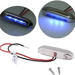 LR Decor Blue Lights for Steps Decks Pathway Yard Stairs Fence LED Lamp Outdoor Waterproof-image-80