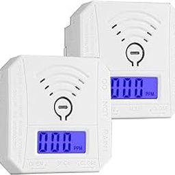YMDJL Carbon Monoxide Detector 2 Pack, Battery Operated High Accuracy CO Alarm with Sound Warning and Digital LCD Display (2AAA Batteries NOT Included)-image-12
