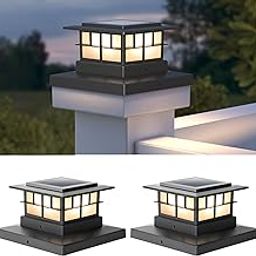 LUTEC 2 Pack Solar Post Cap Lights-picture-14