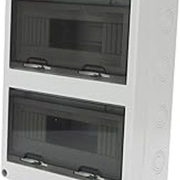 ATORSE™ Power Distribution Box 15 18 24 Way Pvc Durable For Wall Circuit Breaker Ht 24-18