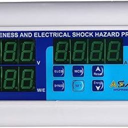 ASAFLINE Smart MCB ELCB RCCB RCB High-Low Voltage Protector Wattmeter Energy Awareness and Electrical Shock Hazard Preventor-16