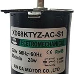 MERISHOPP®Low Speed AC 220V 28W CW/CCW Micro Permanent Magnet Synchronous Motor 80RPM|Consumer Electronics | Other Consumer Electronics| Other Consumer Electronics-image-67