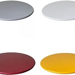 HEAVENGLOW 4pcs Table Cloth for 60cm Dia Wipe Clean Round Tables with Elastic Edged-image-12