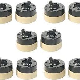 Ersdotter Craft Bakelite Light Switch with Porcelain base, ISI Mark & BIS Certified - 2 way, 6ampere, 250volts (Standard Size, Black) Set of 10-picture-13