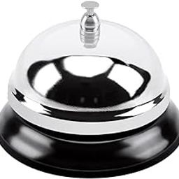 R H LIFESTYLE Metal Office Bell Buzzer for Quiz Call Bell Manual Ring Bell for Reception Desk Assistance, School, Church, Classroom, Hospital 8.5 x 5.5 cm-image-14
