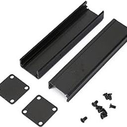 Aluminum Project Box Instrument Shell Electrical BoxesElectrical Enclosure 25x25x100mm Junction Box DIY Case Black, Black, Industrial-0