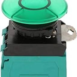 LOOM TREE® LA22E-11M Mushroom Head Push Button Switch 20MM-24v Green - 2NO | 1 X Push Button Switch-image-10