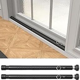 Window Security Bar, 16 to 51Inch Adjustable Sliding Door Lock Bar, Black, Patio Sliding Door, Child Proof 2 Pack-13