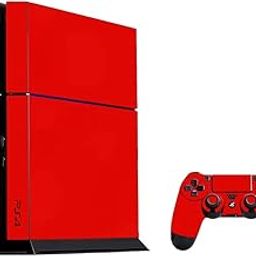 GADGETS WRAP Premium Material Controller & Console Skin Vinyl Decal Sticker Compatible with PS4 - Red Glossy-11