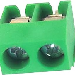 UNIVERSAL HUB Terminal Block Wire Connector PCB Mount 5mm Pith 2 Pin Screw Terminal Block Connector PBT YX-126 Connector AC 300V, 10A 14-22 AWG PACK OF 20-image-28