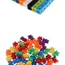 ATORSE Toy 160pcs Counters Cubes+Bear Markers Mixed Colors for Sort Game-Toys & Hobbies-Games-Game Pieces Parts-picture-12