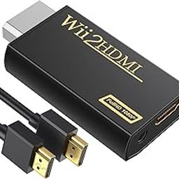 GANA Wii to hdmi Converter, 1080p 720p Connector Output Video & 3.5mm Audio - Supports All Wii Display Modes.-9