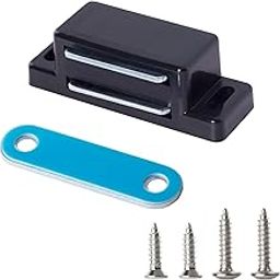 SDTWZW Cabinet Magnets Latch Black Magnetic Door Catch for Cupboard Wardrobe and Shutter Hardware Magnetic Closure, Pack of 4-image-50