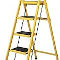 Asian Paints TruCare 5-Steps Trendy Steel Ladder, Foldable Ladder for Home & Office use, Durable, Wide, Anti-Skid, Lightweight & Easy to Carry, with 5 Years Warranty-image-2