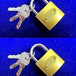 Shyam Sarowar Small Brass Polished Padlock 25 mm - Pack of 2-image-3