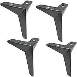 Krishna Sales Agency 4PC Metal Star Shaped Furniture Legs, Latest Style Coffee Table Sofa Feet Kitchen Table Legs Bathroom Cabinet Cupboard Feet, DIY Furniture Hardware (4 inches, Black)-image-12
