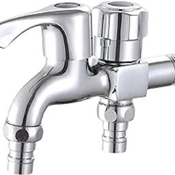 LOOM TREE® Washing Machine Faucet Laundry Faucet Water Tap for Outdoor Laundry Bathroom Copper Double Use-image-64