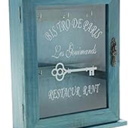 MERISHOPP®Sundry Finishing Box Creative Wooden Key Box Cabinet with Three Hook Blue|Home & Garden | Home Decor| Key & Letter Holders|1 X Wooden Key Box-20