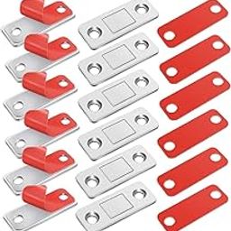 NILKANTH SHOPPERS Cabinet Magnetic Catch 6 Packs Thin Door Magnets Drawer Magnet Stainless Steel Magnetic Cabinet Latches Hardware for Sliding Door Window Kitchen Closet Cupboard Door Closer-image-54
