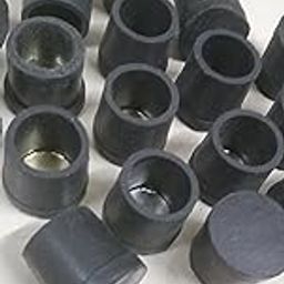 Infinite tech Rubber end Cap | Pack of 8 | Pad | Bush | Floor Protector | Buffer| Steel Chair Leg caps | bar Stool Legs Protectors | Size ''1.5''(38.1) MM.-7