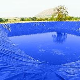 TUFFPAULIN 40FT X 40FT 150 GSM Blue Pond Liner Heavy Duty Tarpaulin Tirpal Tadpatri Tharpai Thadika, Extra Strong, Reinforced Eyelets, UV Resistant, Waterproof, 6 Layer MLCL 3D Rib Technology-1 No.-image-41