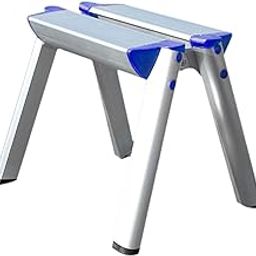 CALANDIS™ Wide Folding Ladder Multiuse Easy Carry for Household Shop Department Stores Blue | Ladders | Tools-image-20