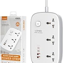 INICIO 65W Type C Extension Board with 2 65W GaN USB C PD, 2 QC3.0 Ports, 3 Sockets 3250W 13A Fast Charge Power Strip Surge Protector 2m Heavy Duty Cord for Home Office Use (2 Pin Plug)-21