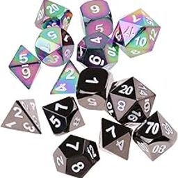 ATORSE Toy Zinc Alloy Dice Set D4 D6 D8 D10 D12 D20 Polyhedral Die TRPG for D&D Toy-Toys & Hobbies-Games-Role Playing Games-Dungeons & Dragons-Accessories & Dice-image-40