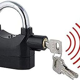 TREE FIT Anti-Theft Siren Alarm Lock Motor for Home, Bike, Shop, Garage Padlock with Smart Motion Sensor (Black)-59