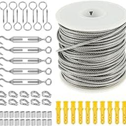 30M Cable Wire Kit Heavy Duty for Yard Cleaning Garden Chandelier-picture-21