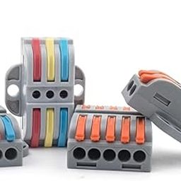 Quick Wire Connectors Convenience Compact Electrical Cable Terminal Block Box Plug-in Parallel Module with Fixing Hole(NC-22-2)-image-27