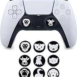 New World 9 Pcs Animal Design Thumb Grip Caps for DualSense wireless controller PlayStation5, Soft Silicone Joystick Cap for PS5, PS4, Xbox Series X/S, Xbox One Controller-15