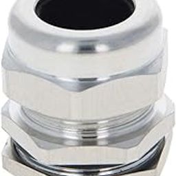 Bettomshin Metal Waterproof PG21 Cable Glands Joints Adjustable Connector Silver for 13-18mm Dia Cable-image-23