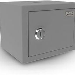 Link Smart Gullak Safe Locker for Home – 2L Capacity, Mechanical Key Access, Vibrant Design with 7 process Powder Coated Finish, CRCA Material, Laser Cut Design (Grey)-16