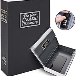 Krivon Book Locker Dictionary Stainless Steel Hidden Safe Jewellery Box/Cash Locker for Home and Office (18 x 12 x 5.5 cm) (Multicolour)-15