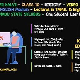 Samacheer Kalvi - Class 10 - History - Video - Lectures in English and Tamil (2021-2022) (SD Card)-picture-12