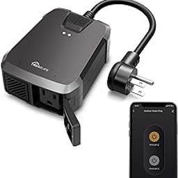 TREATLIFE - Outdoor Smart Plug with 2 Individual Control Outlets, IP64 Weather Resistance, Smart Home Outlet Timer Works with Alexa and Google Home, 2.4GHz WiFi Only, No Hub Required-3