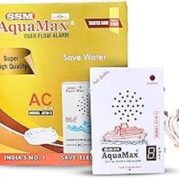 SSM Aquamax ® Water Tank Overflow Alarm Metal Body, 220V AC Supply, Leak Detector in Hindi English Human Voice. Digital Display Tank Full Indicator.-12